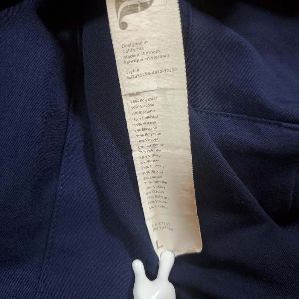 Fabletics High Rise On Call Scrubs Joggers Navy Blue, Large, Drawsting* - Picture 9 of 10